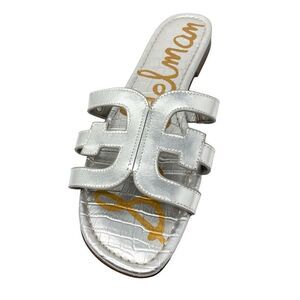 Sam Edelman Silver Slide Sandals